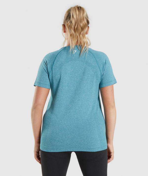 Damske Tricka Gymshark Vital Seamless 2.0 Light Tyrkysové | QX9201487